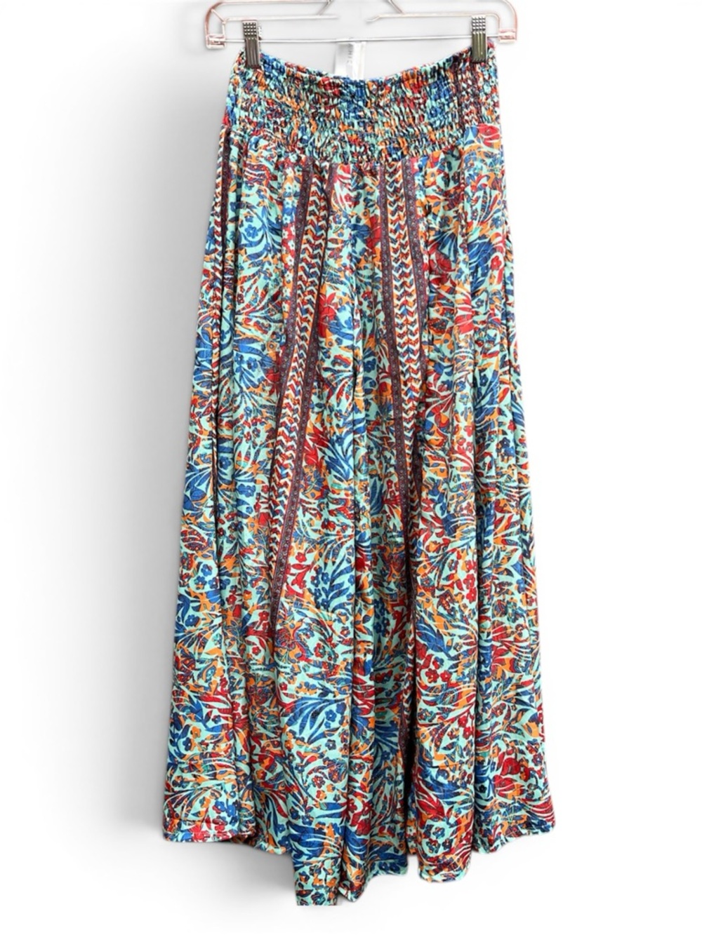 SOLD Karma Highway Boho Wide Leg Pant in Multicolor Floral Print OSFM